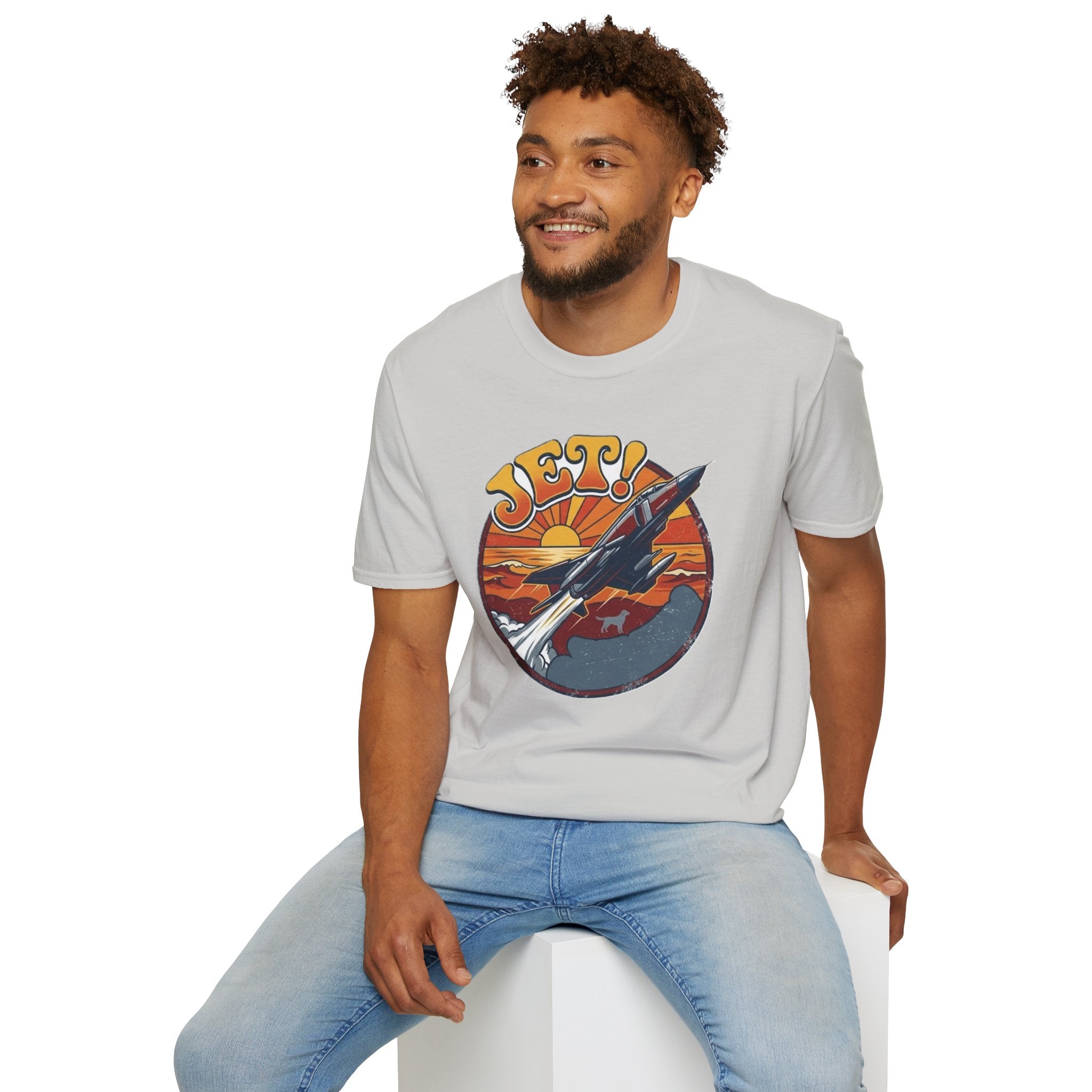Jet! Retro Sunset Graphic T-Shirt