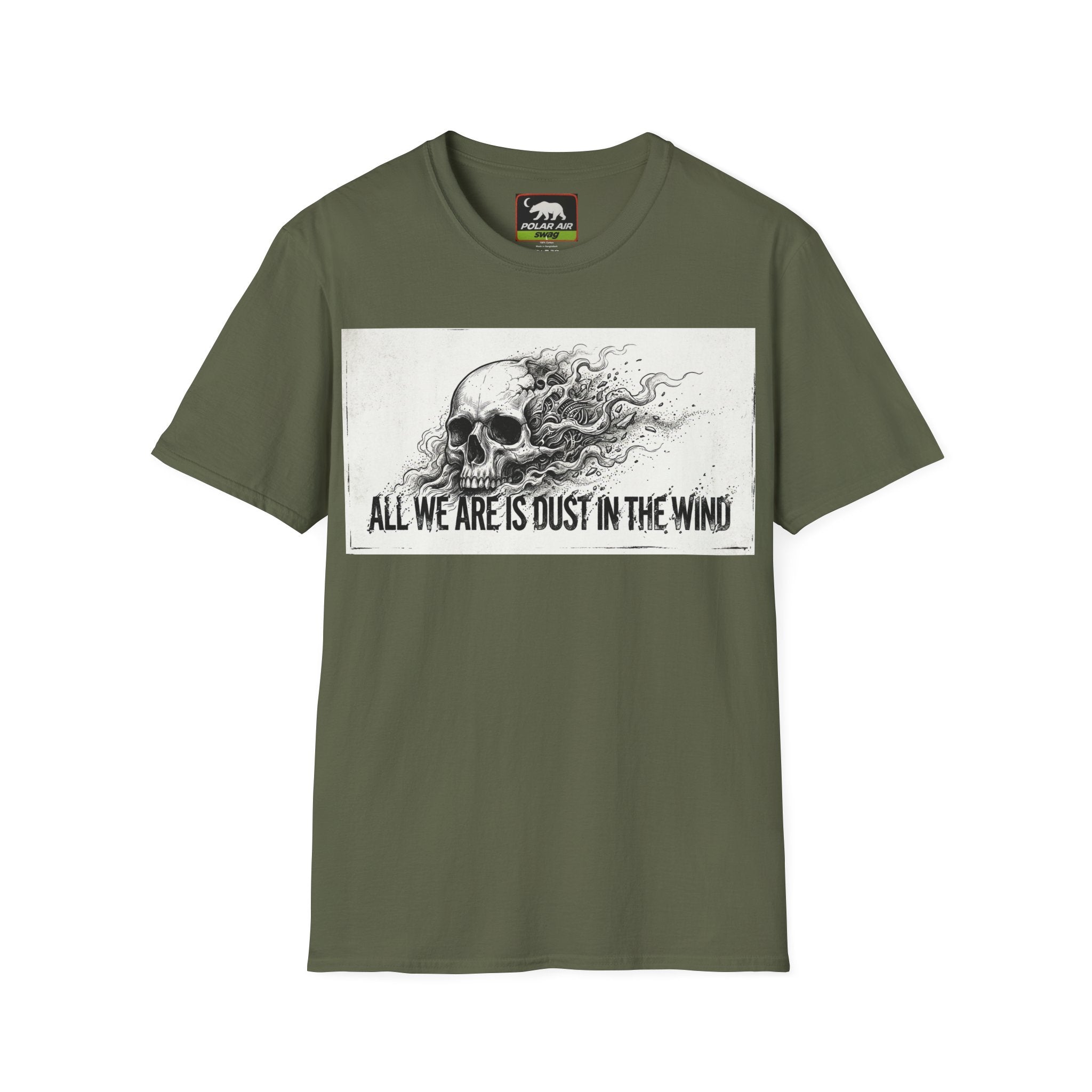 Skull 'All We Are Is Dust in the Wind' Graphic T-Shirt