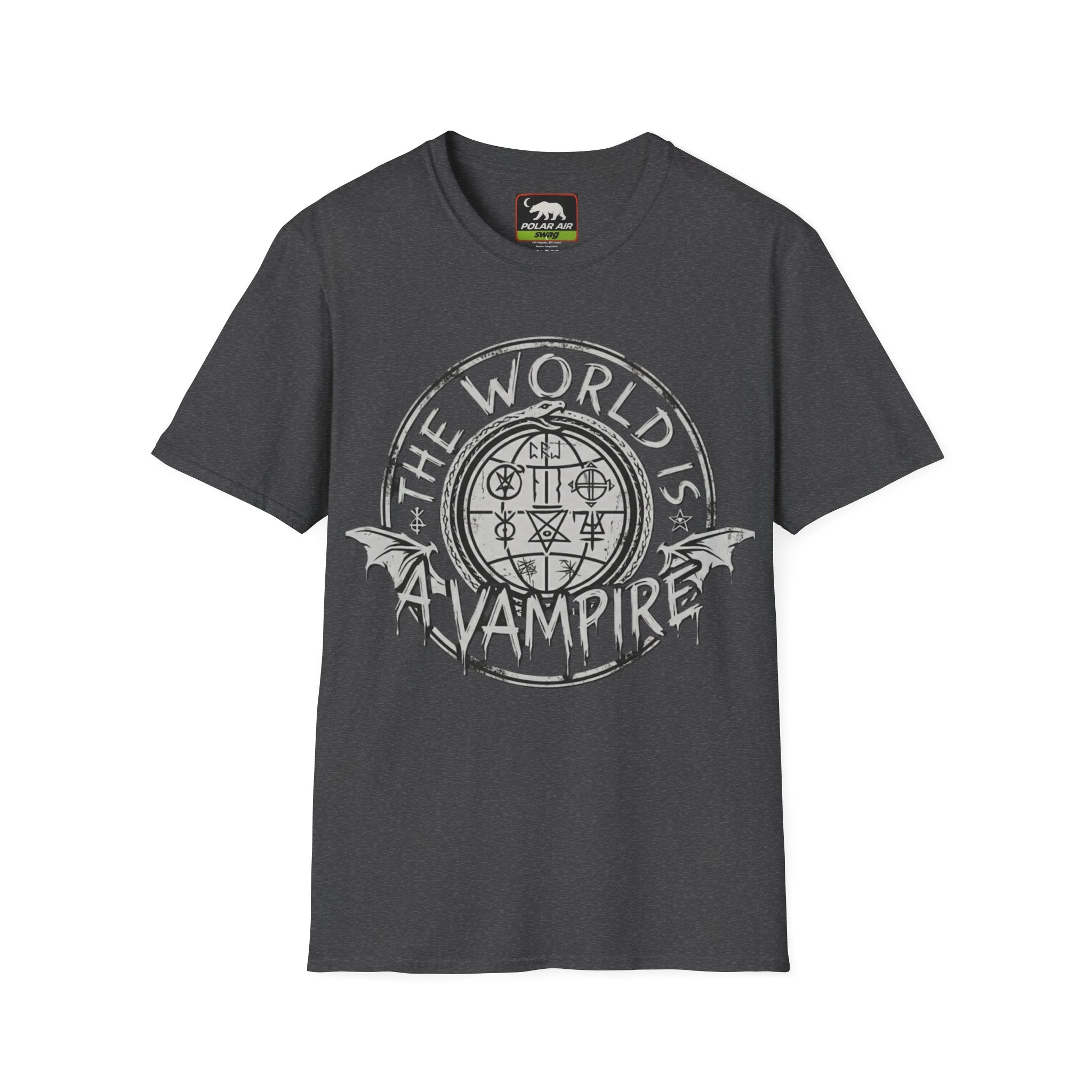 The World Is A Vampire T-Shirt — Gothic Vampire Graphic Tee