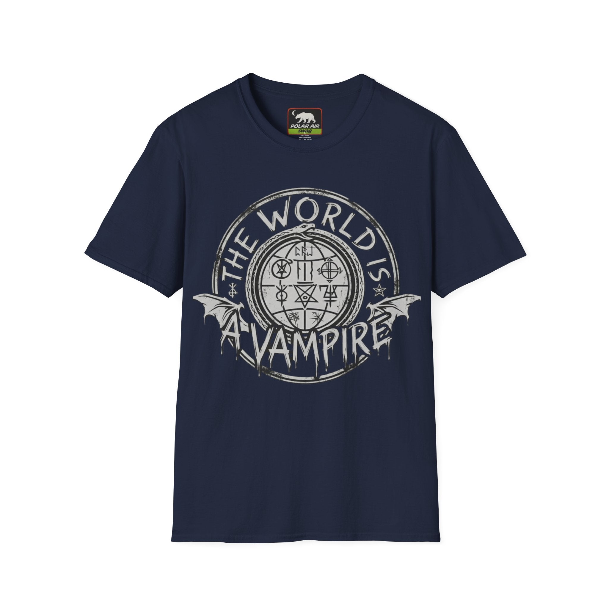The World Is A Vampire T-Shirt — Gothic Vampire Graphic Tee