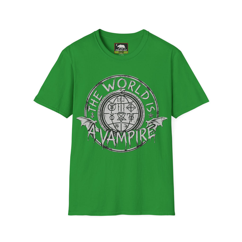 The World Is A Vampire T-Shirt — Gothic Vampire Graphic Tee