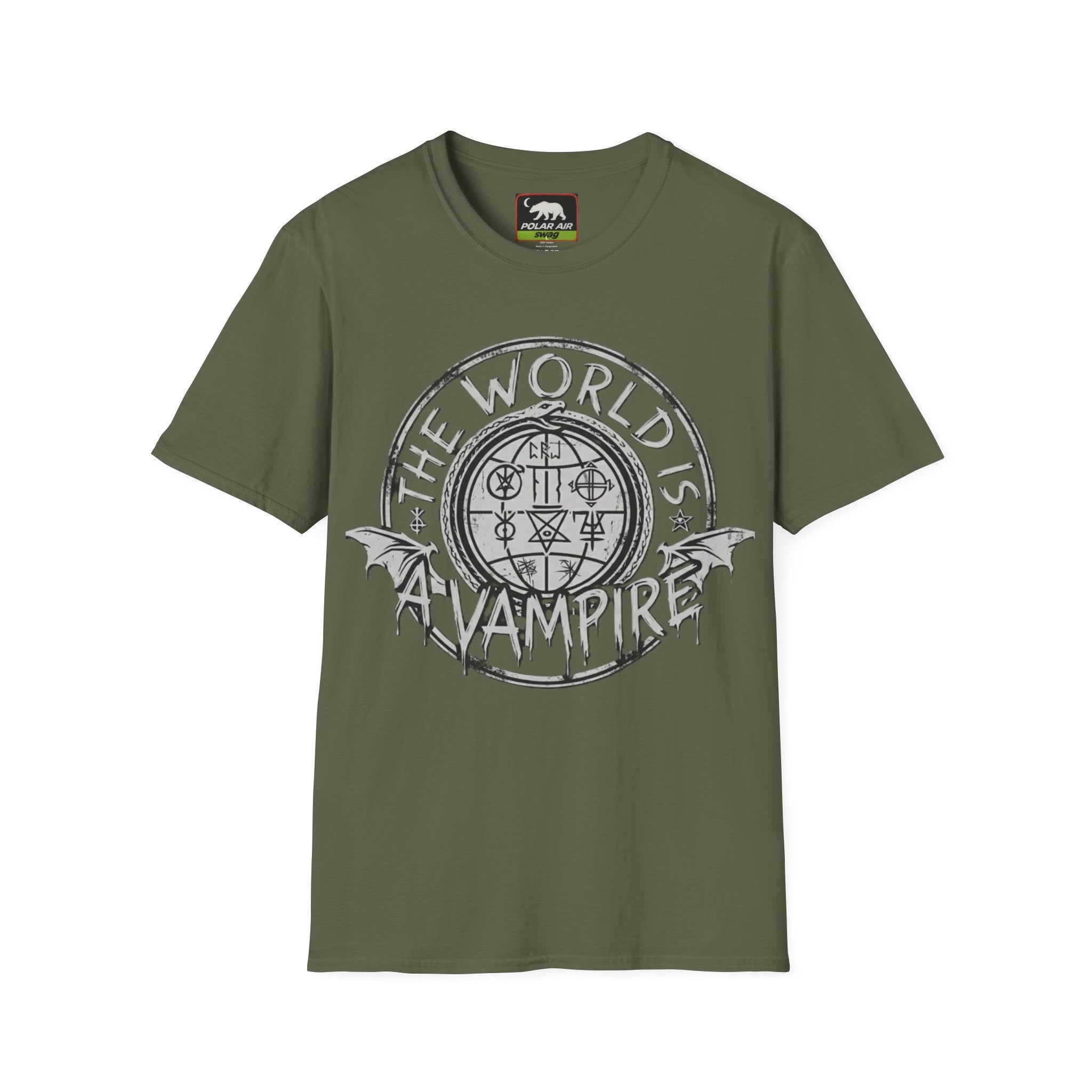 The World Is A Vampire T-Shirt — Gothic Vampire Graphic Tee
