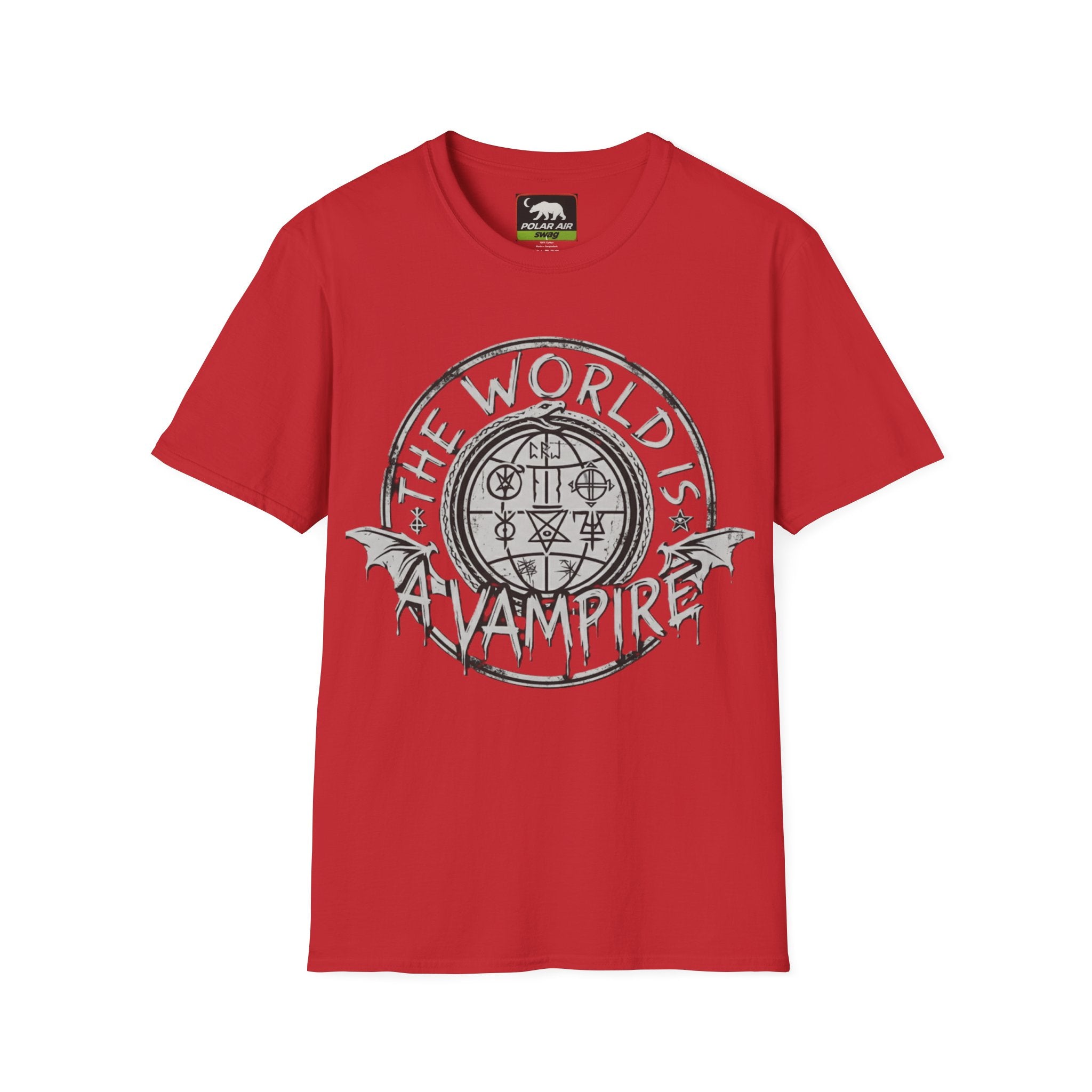 The World Is A Vampire T-Shirt — Gothic Vampire Graphic Tee