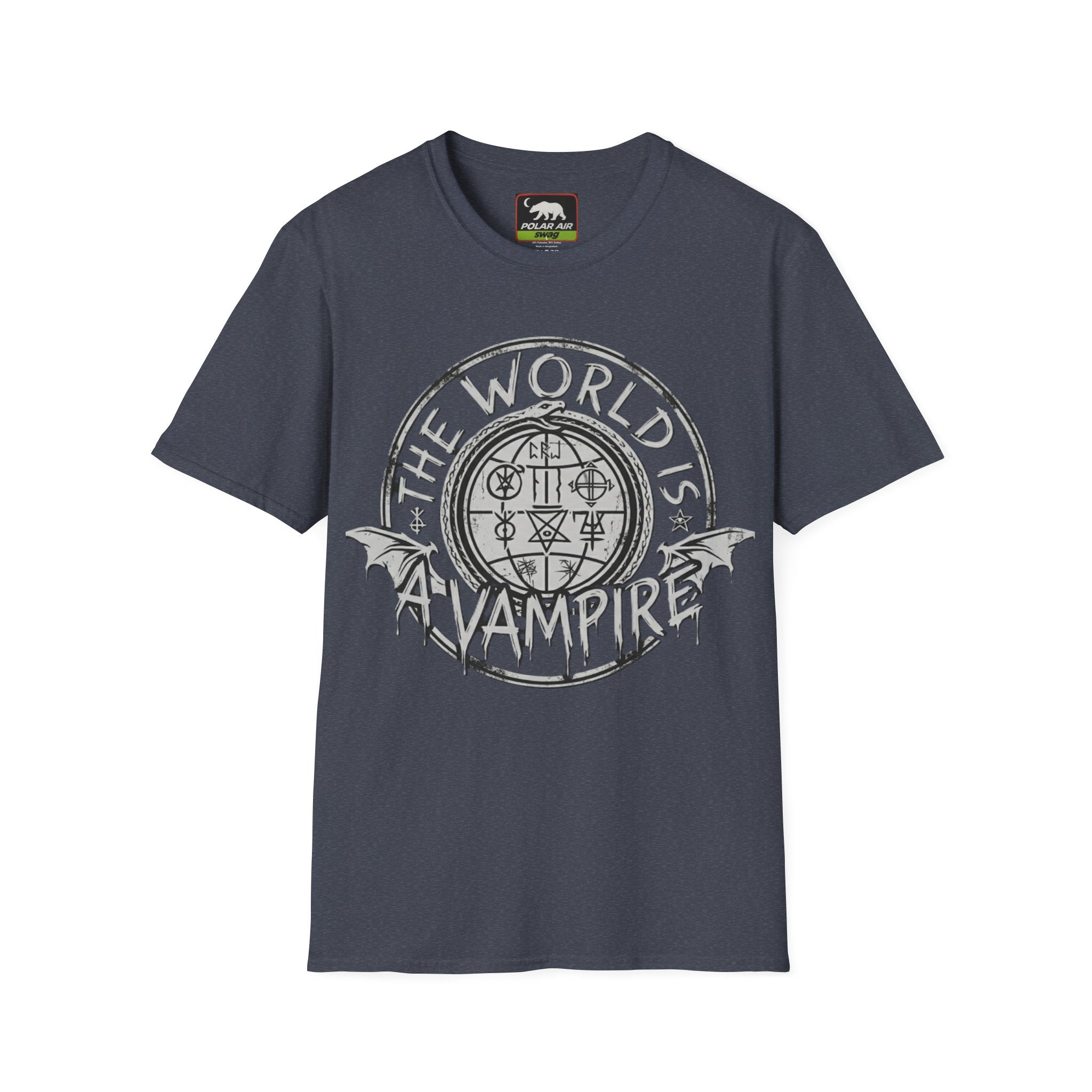 The World Is A Vampire T-Shirt — Gothic Vampire Graphic Tee