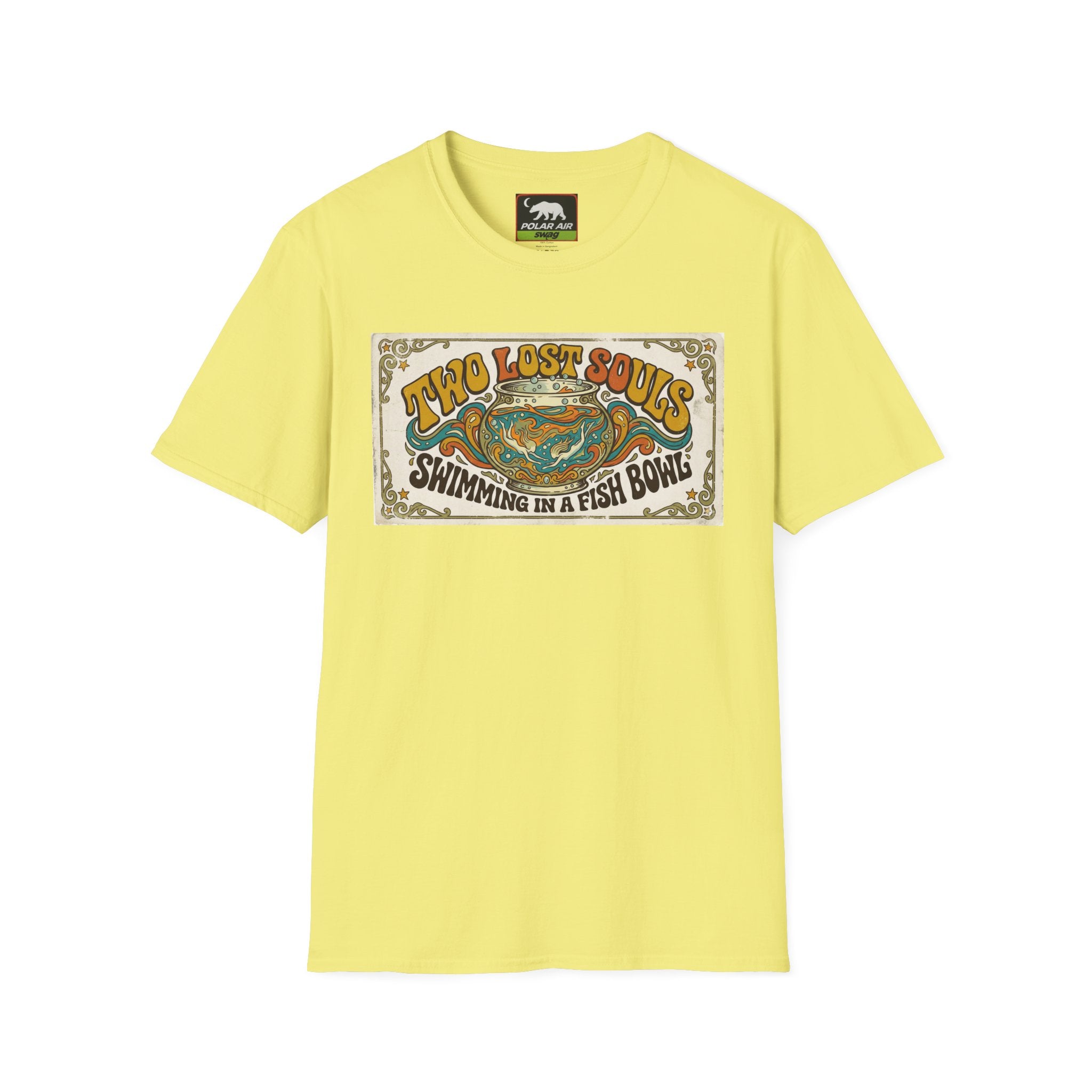 T-Shirt — Two Lost Souls “Swimming in a Fishbowl” Vintage Graphic Tee