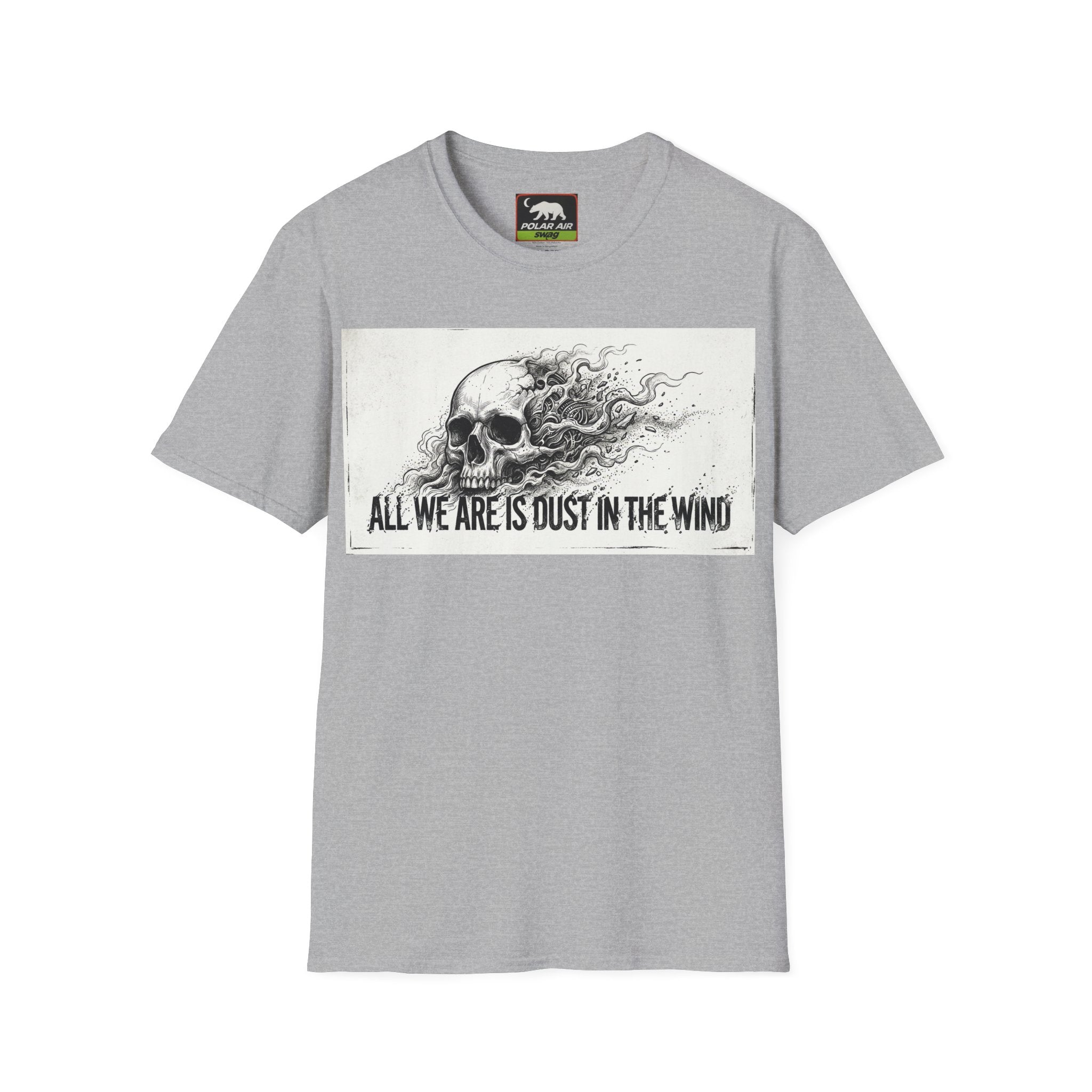Skull 'All We Are Is Dust in the Wind' Graphic T-Shirt