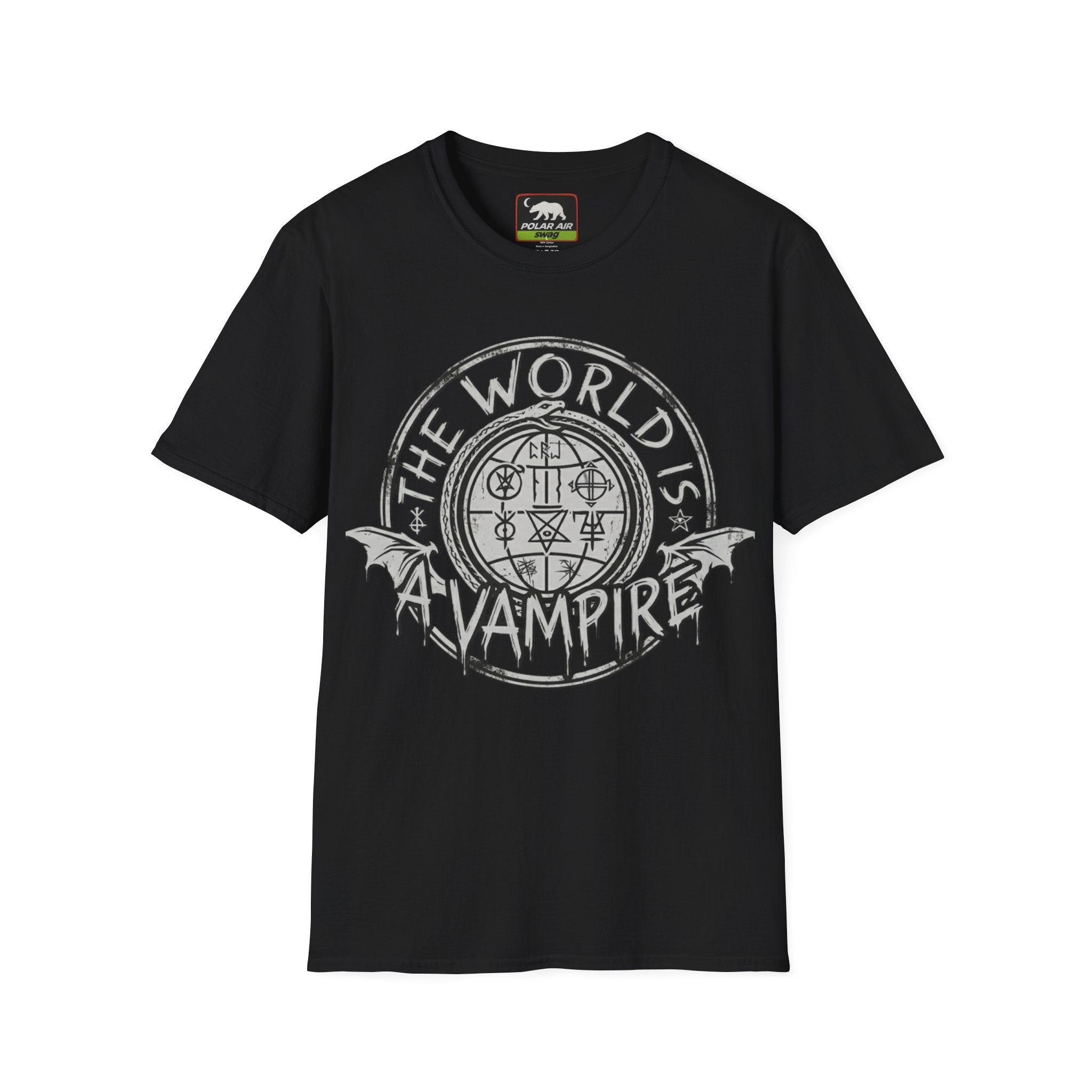 The World Is A Vampire T-Shirt — Gothic Vampire Graphic Tee